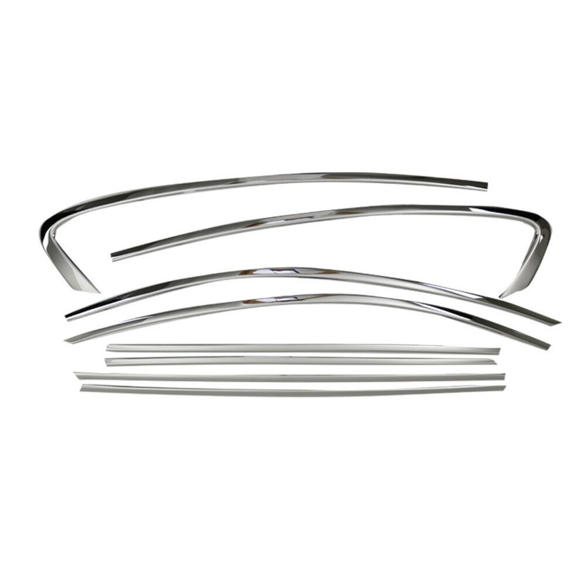 Ford Focus Window Trim - Omac - S.Steel - Gloss Silver - 2018-2024